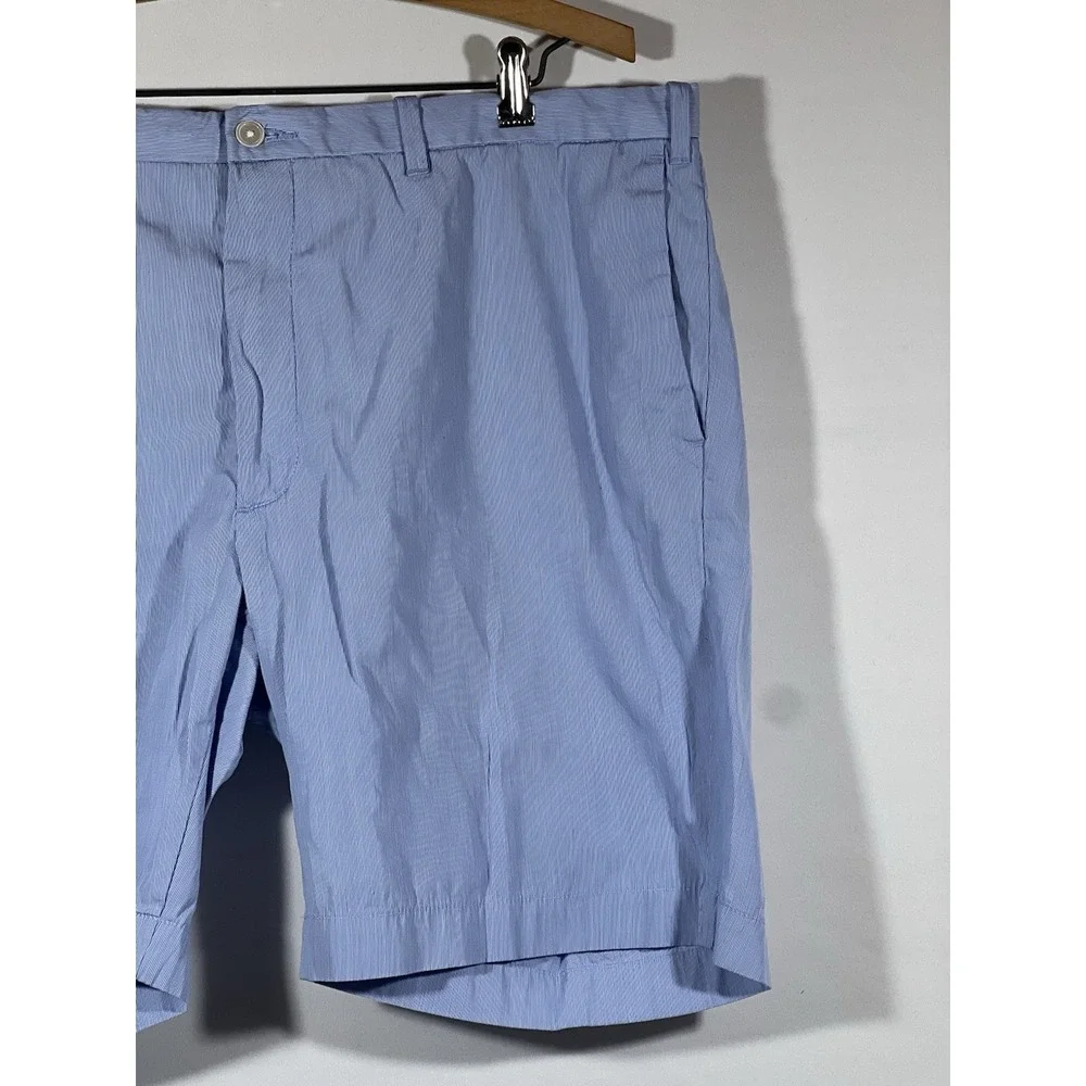 Polo Ralph Lauren Mens Chino Shorts‎ 40 Blue White Pinstripe Casual